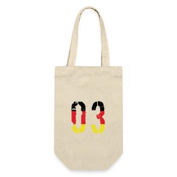 3 Number Germany Jersey - Gift Bag for Bottles - nature - Front