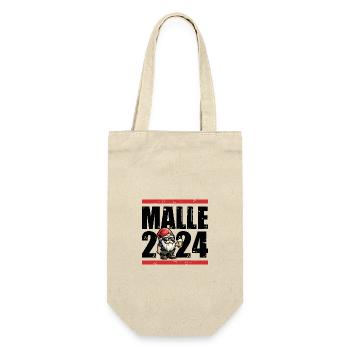 Malle 2024 Mallorca Lustig - Geschenkbeutel für Flaschen - Natur - Vorne