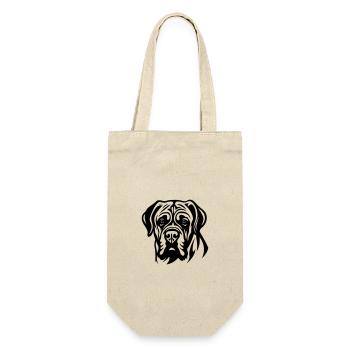 Mastiff Dog Head - Gift Bag for Bottles - nature - Front