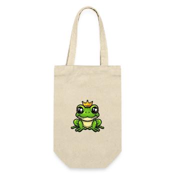 Frog Comic Crown - Gift Bag for Bottles - nature - Front