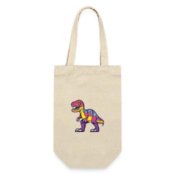 Dinosaur T-Rex Halloween Comic - Gift Bag for Bottles - nature - Front