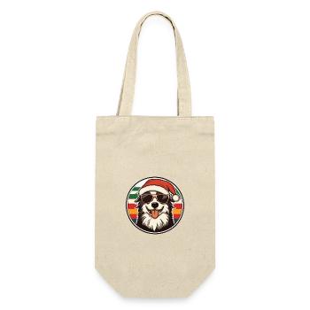 Samoyède Chien Noël Cool - Sac à bouteille - nature - Devant