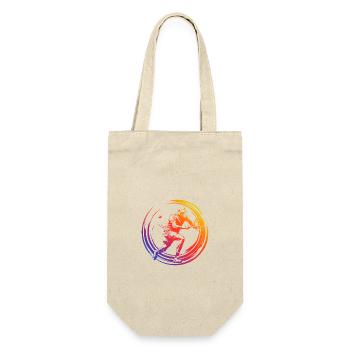 Joueur de tennis multicolore - Sac à bouteille - nature - Devant