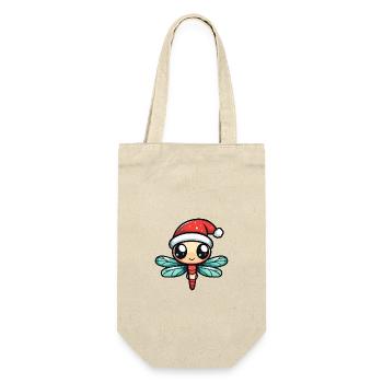 Libellule Noël mignon - Sac à bouteille - nature - Devant