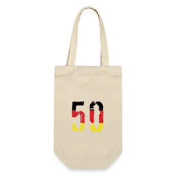 50 Number Germany Jersey - Gift Bag for Bottles - nature - Front