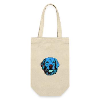 Golden Retriever Dog Portrait Colorful - Gift Bag for Bottles - nature - Front