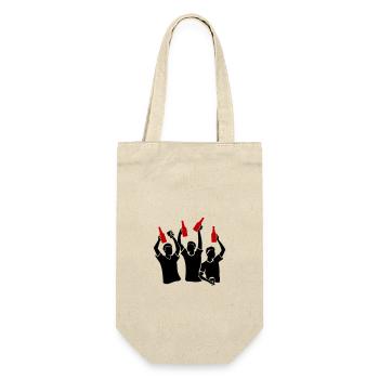 Bachelor Party Team - Gift Bag for Bottles - nature - Front