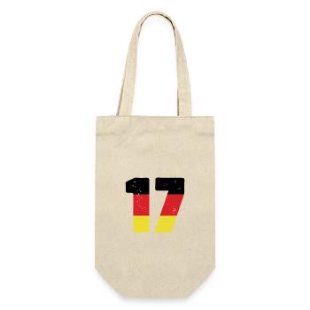 17 Number Jersey Germany - Gift Bag for Bottles - nature - Front