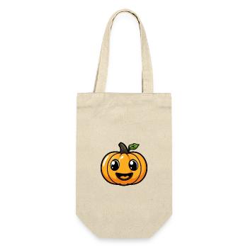 Pumpkin Halloween Autumn Cartoon - Gift Bag for Bottles - nature - Front