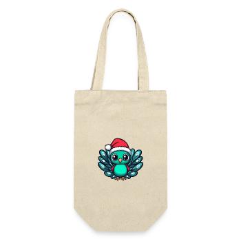 Peacock Bird Christmas Christmas - Gift Bag for Bottles - nature - Front