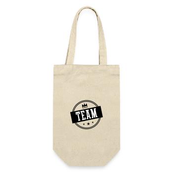 Team Kreis - Geschenkbeutel für Flaschen - Natur - Vorne