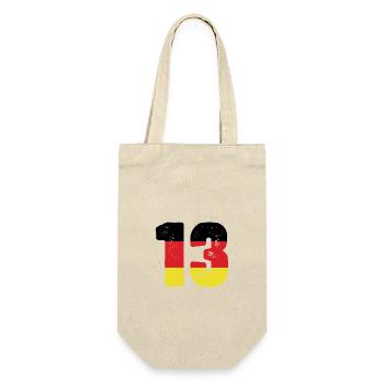 13 Numéro Jersey Allemagne - Sac à bouteille - nature - Devant