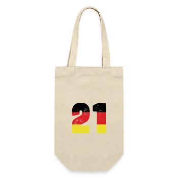 21 Numéro Jersey Allemagne - Sac à bouteille - nature - Devant