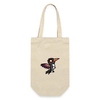 Kolibri Vogel Halloween Comic Zombie - Geschenkbeutel für Flaschen - Natur - Vorne