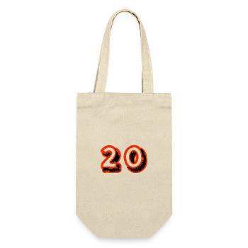 20. 20 YEARS. 20th ANNIVERSARY. 20TH ANNIVERSARY. - Gift Bag for Bottles - nature - Front