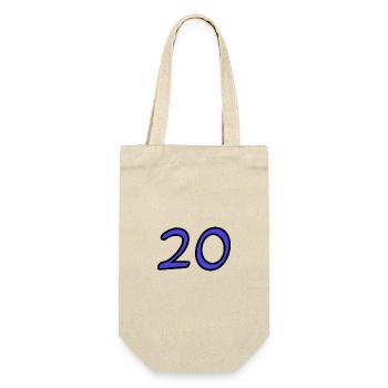 20. 20 YEARS. 20th ANNIVERSARY. 20TH ANNIVERSARY. - Gift Bag for Bottles - nature - Front