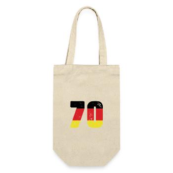 70 Number Jersey Germany - Gift Bag for Bottles - nature - Front