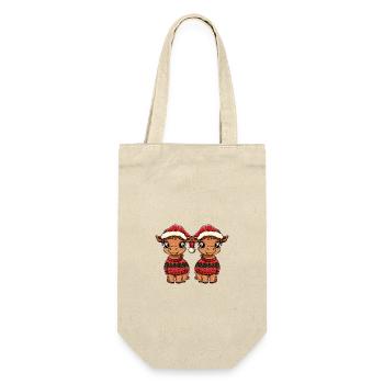 Camel Christmas Team - Gift Bag for Bottles - nature - Front