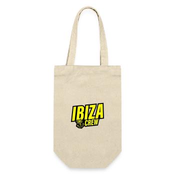 Ibiza Crew Anker Palme Herz Liebe - Geschenkbeutel für Flaschen - Natur - Vorne