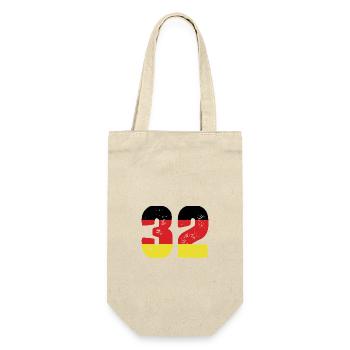 32 Number Jersey Germany - Gift Bag for Bottles - nature - Front