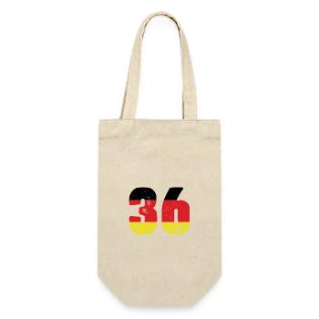 36 Number Jersey Germany - Gift Bag for Bottles - nature - Front