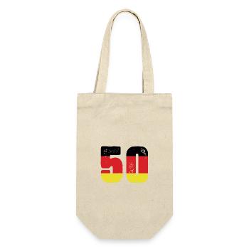 50 Number Jersey Germany - Gift Bag for Bottles - nature - Front