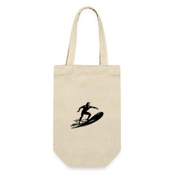 Surfer Man Icon - Gift Bag for Bottles - nature - Front