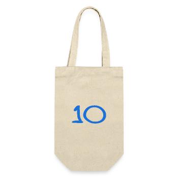 10. 10 YEARS. 10th ANNIVERSARY. 10 YEAR ANNIVERSARY. - Gift Bag for Bottles - nature - Front