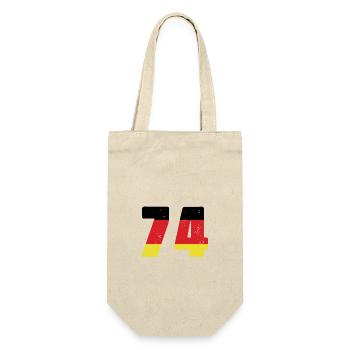 74 Numéro Jersey Allemagne - Sac à bouteille - nature - Devant