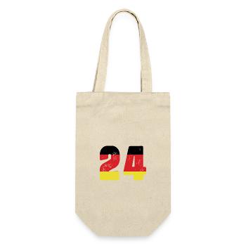24 Number Jersey Germany - Gift Bag for Bottles - nature - Front