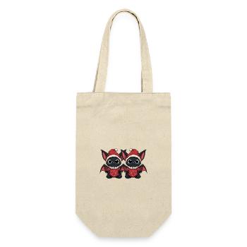 Bat Christmas Team - Gift Bag for Bottles - nature - Front