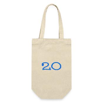 20. 20 ANS. 20e ANNIVERSAIRE. ANNIVERSAIRE 20 ANS. - Sac à bouteille - nature - Devant