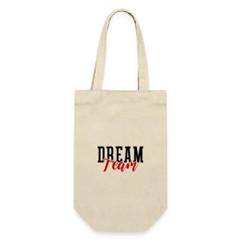Dream Team - Geschenkbeutel für Flaschen - Natur - Vorne