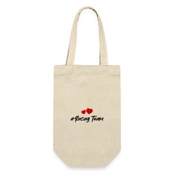 Racing Team Heart - Gift Bag for Bottles - nature - Front