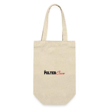 Polter Crew Verlobung Hochzeit - Geschenkbeutel für Flaschen - Natur - Vorne