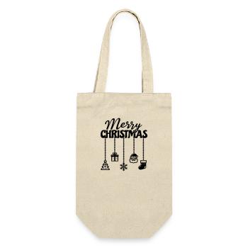 Christmas hanging décor - Gift Bag for Bottles - nature - Front