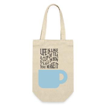 Life like tea - Gift Bag for Bottles - nature - Front