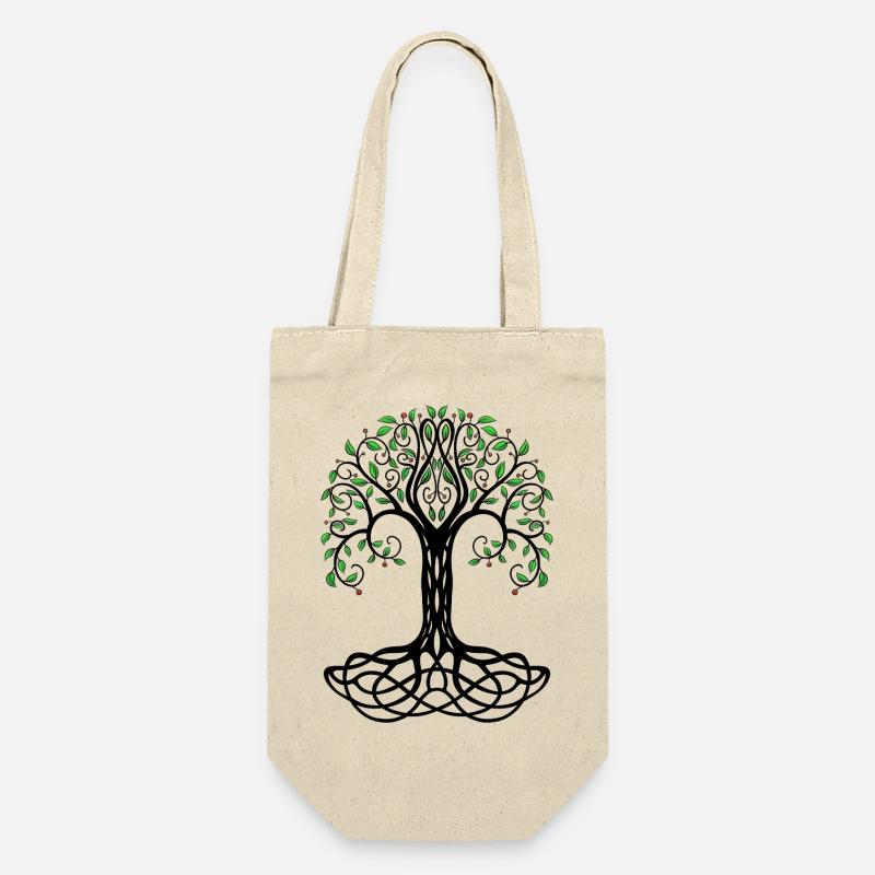 Baum des Lebens - Geschenkbeutel für Flaschen - Natur