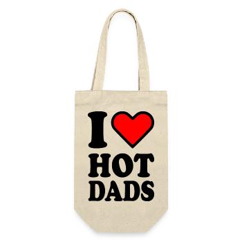 I love hot dads - Gift Bag for Bottles - nature - Front