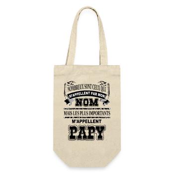 Meilleur grand-père papou cadeau humour papi papy - Sac à bouteille - nature - Devant
