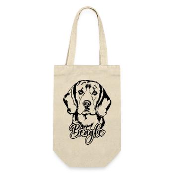BEAGLE Dog Portrait Dog Dogs Wilsigns Chien de chasse - Sac à bouteille - nature - Devant
