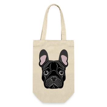 Français Illustration Bulldog - Sac à bouteille - nature - Devant