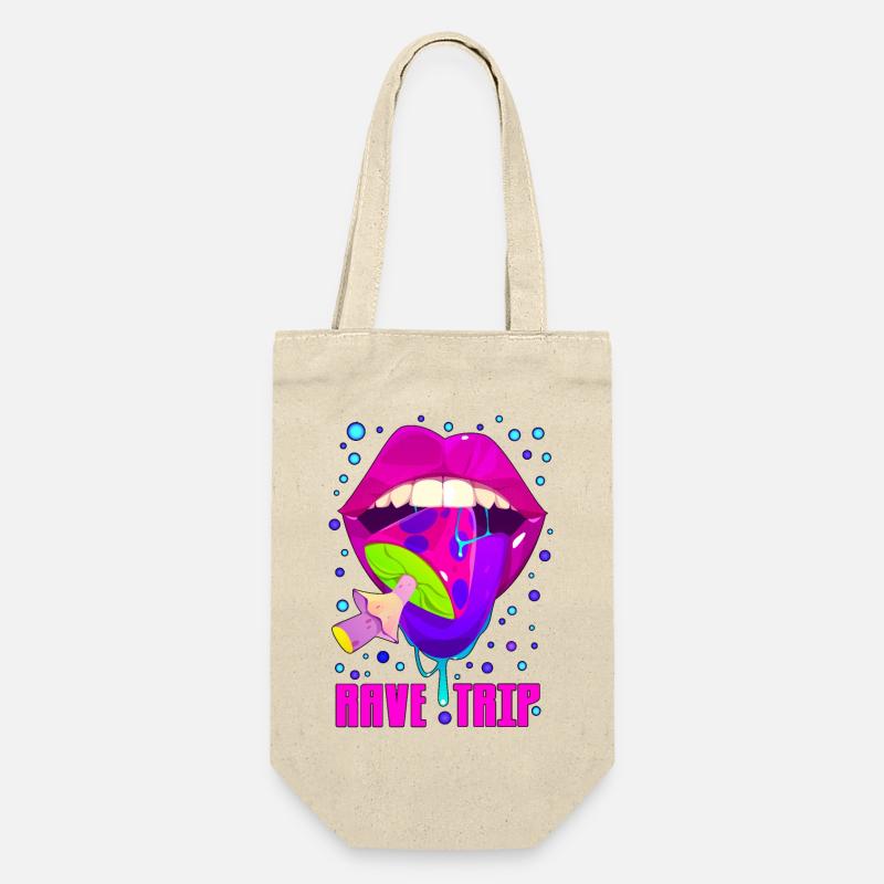 Rave Trip - Geschenkbeutel für Flaschen - Natur