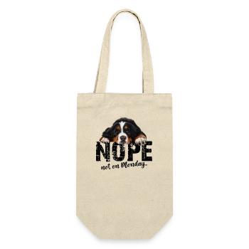 Berner Sennenhund - Geschenkbeutel für Flaschen - Natur - Vorne