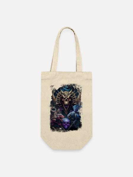 Drachen - Geschenkbeutel für Flaschen - Natur