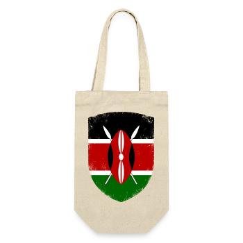 Kenia - Geschenkbeutel für Flaschen - Natur - Vorne