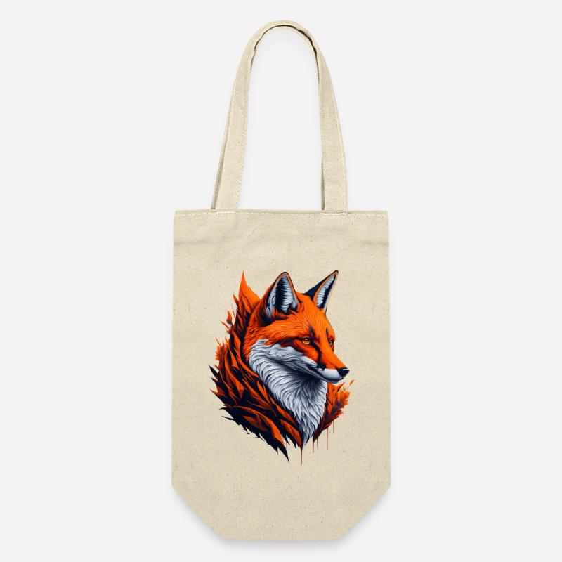 Fox 3 - Geschenkbeutel für Flaschen - Natur