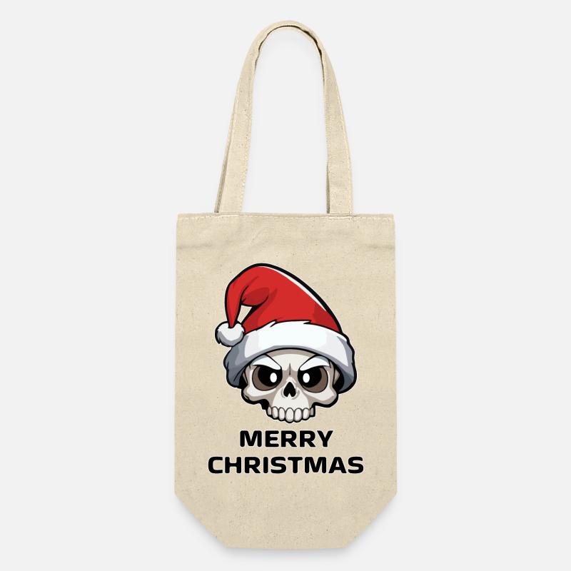 Noël tête de mort - Sac à bouteille - nature