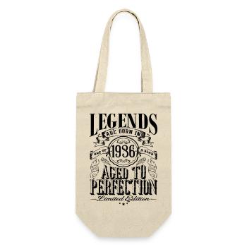 Vintage Born One Month 1936 Birthday - Gift Bag for Bottles - nature - Front