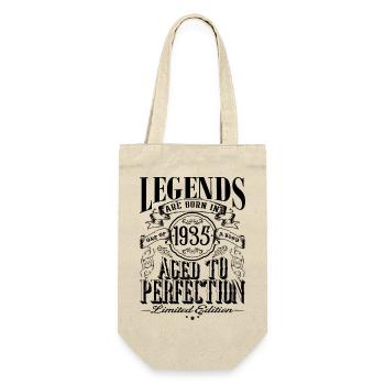 Vintage Born One Month 1935 Birthday - Gift Bag for Bottles - nature - Front